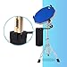 GrowDaily Drum Practice Pad Snare Drum Stand Set 12 In With Blue Double Sided Silent Drum Pad,Drum Dampeners Gel, Drum sticks,Carrying Bag Adjustable Stand(Fits 10''-14'' Drums) (Blue)