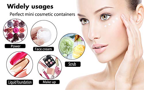 Tiny Cosmetic Containers, 3 Gram 25Pcs Sample Containers With Lids, Bpa Free Clear Sample Jars For Makeup, Lotion, Eye Shadow, Powder, And Lip Balms #TOP4