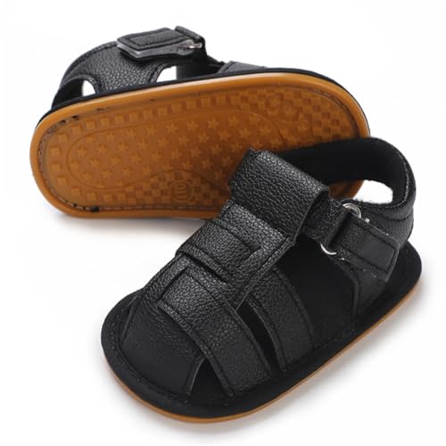 Opiniones y reviews de Guaraches de Moda los 5 más buscados. 47 COSANKIM Sandalias de verano para bebés y niñas, suela suave antideslizante para niños pequeños (0-18 meses), Negro (G-Black), 12-18 Months Toddler