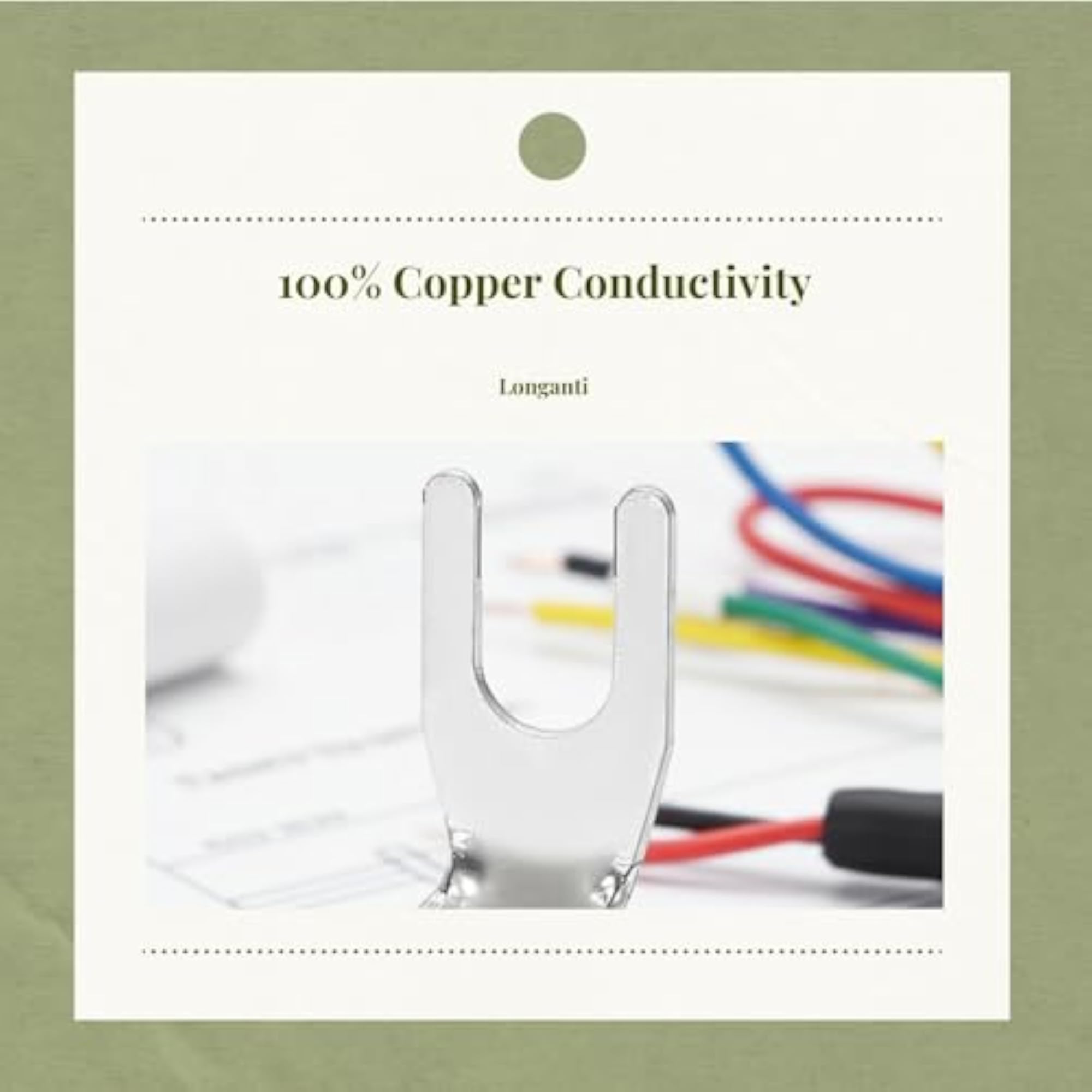 U-Shaped Type Terminal Copper Crimp Connector Power Wire Lug