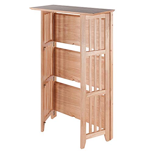 Winsome Mission Beech Wood 4-Tier Shelf, Natural by Winsome - Image 4