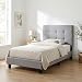 FURINNO Laval Bed Frame, Twin, Glacier
