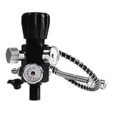 Wisboey 5/8-18UNF Doppelmanometer-Zylinderventil 400 Bar 6000 PSI LuftfüLlstation NachfüLladapter Luftladeventil mit