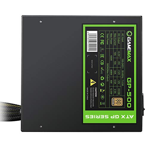 Game Max GP500 500w 80 Plus Bronzo Wired Alimentatore