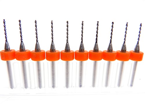 Versatile Tungsten Micro Drill Bits Japanese made for CNC PCB Installation, Toy Making, Model Cars Trucks Planes Boats, Arts & Crafts, Woodworking more... (1.0mm)