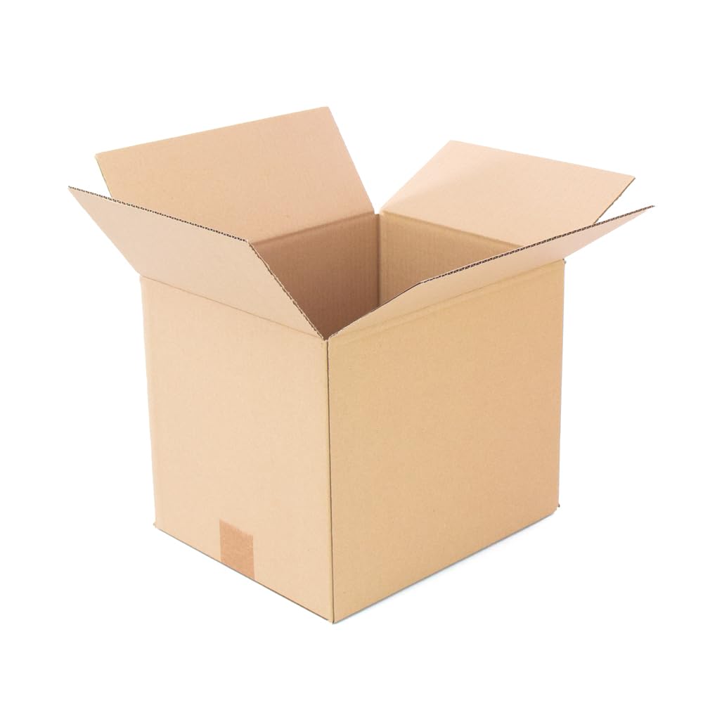 Pack 25 Cajas Cartón Reforzado con medidas 30x25x25 cm y Canal Simple - Fabricadas en España con Cartón Reciclado Resistentes para Envíos, Almacenaje y Mudanzas