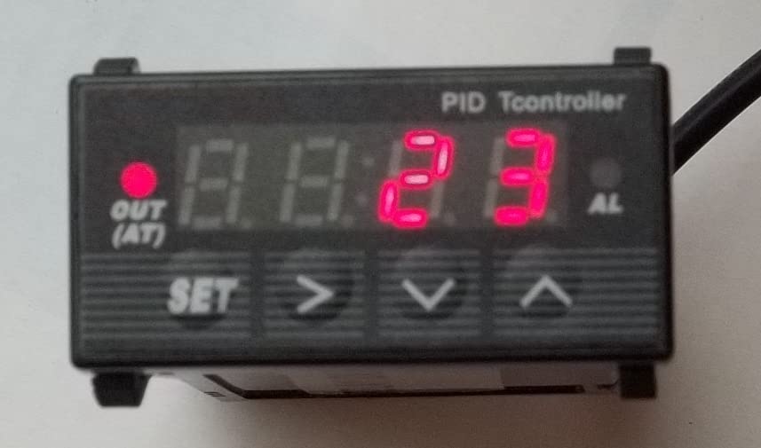 24V DC Fahrenheit Dual Digital PID Temperature Controller Kiln Oven Heater Cooler Built in Relay Output