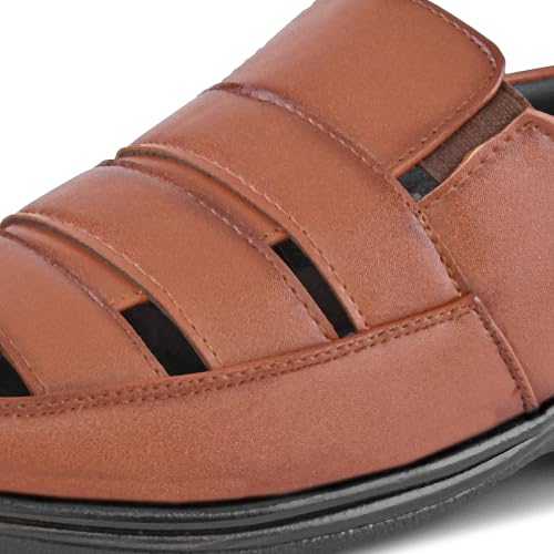 Image of Men's Faux Leather Fisherman Shoe Style Sandal (5UK - 13 UK)