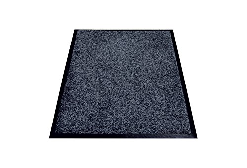 Miltex schmutzfangmatte karaat, lavable, anti-statique, noir, 60 x 85 cm,