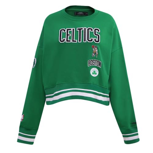Pro Standard Womens NBA Boston Celtics Classic Studios Crewneck Sweatshirt