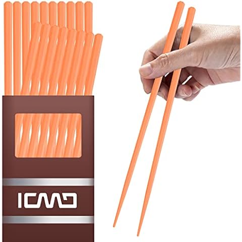 10 Pairs Premium Non-Slip Fiberglass Chopsticks Cover