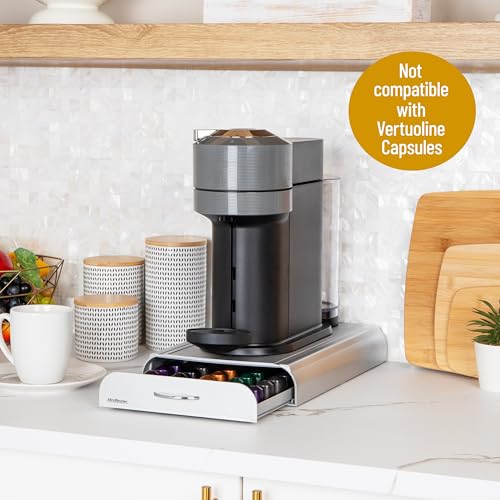 Tiroir à capsules compatible avec Nespresso Mind Reader argenté - 5