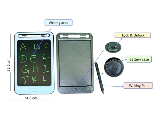 Image of Writing Tablet | 8.5-Inch Rainbow Colour LCD Screen | Stylus Pen | Kids & Adults