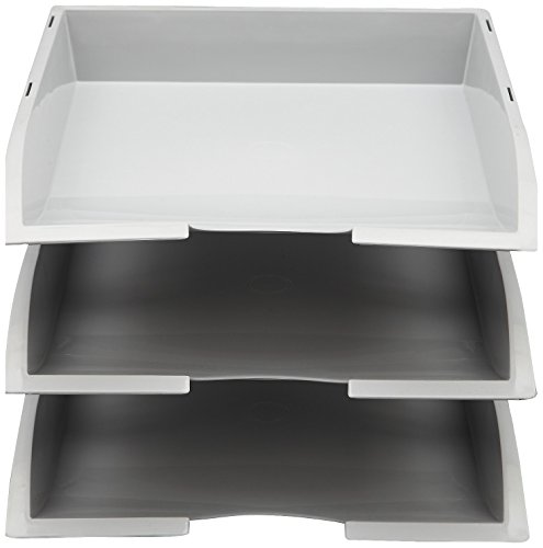 Image of Solo TR- 113 Paper and File Tray (3 Pcs.) XL - Grey