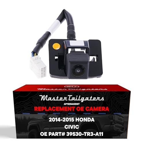 Image of Master Tailgaters Replacement for Honda Civic Sedan, Sedan Hybrid w /Wide Angle (2014-2015) Backup Camera OE Part # 39530-TR3-A11
