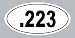 .223 Cal Gun Decal Rights Funny Bumper Sticker Car Truck Window Hand Rifle Sniper S&W