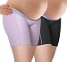 Intimate Portal Women Under The Bump Anti Chafing Maternity Shorts Pregnancy Boyshorts 2-PK Black Purple L