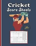 Cricket score sheets: 120 Scorekeeping to Easily Keep Track of All scores in one Convenient book, Perfect Cricket Score Keeper Notebook has room for many details of play. 8.5 x 11-inch book.