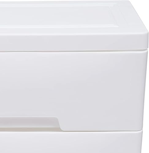 Miniatura 9 de Xuthusman Cajones de plástico, armario de almacenamiento, torre vertical apilable de almacenamiento de ropa de 5 cajones, unidad organizadora para