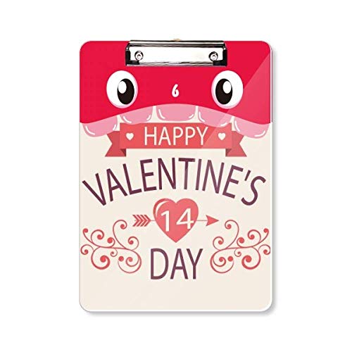 Porte-bloc rouge A4 Happy Valentine's Day pour l'animation de vos événements de couple
