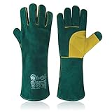 US Dynamic Gardening Gloves | Heat Resistant Long ''16'' Kevlar Stitching Welding BBQ Grill TIG Stic