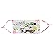 Produktbild CODELLO Damen Gesichtsmaske | Mund-Nasen-Maske | Leichte Sommermaske mit Tropical-Motiv, Off-White, Einheitsgröße