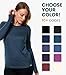 Merino Wool Base Layer Women - 100% Merino Wool Shirt Women Thermal Underwear Long Sleeve T-Shirt for Hiking (X-Large, 190 Black)