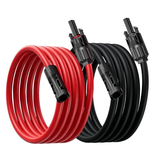 Solarkabel Verlängerung 4mm²/6mm² 1-30m Photovoltaik Kabel IP67 (4mm²15M)