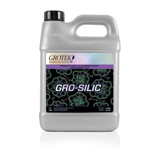 GROWMANIA Fertilizante Gro Silic de Grotek 1 Litro para Plantas | Suplemento Silicio Líquido para Crecimiento de Cultivos | Abono Estimulador Crecimiento de Plantas