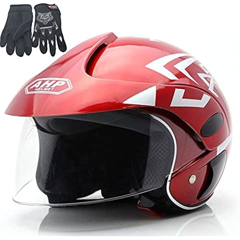 Casco FQXG para niños de 2-8 años con guantes, rojo Cover