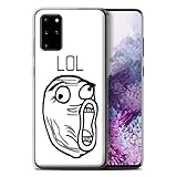 Stuff4 Gel TPU Hülle/Hülle für Samsung Galaxy S20 Plus/LOL Gesicht Muster/Lustiges Internet Memes Kollektion