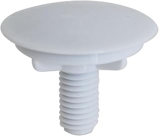 Tapa de plástico ABS para tapón de agujero de grifo, placa ciega para fregadero de cocina y lavabo, 49 mm de diámetro, color blanco, instalación con clip