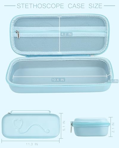 Image of Stethoscope Case for 3M Littmann Classic III & Lightweight II S.E, Blue