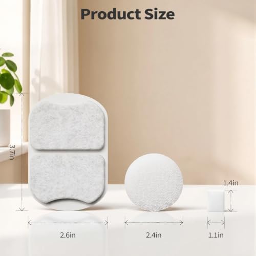 Dog Water Bowl Filters Replacement, Compatible for 7L/230oz/1.8G Stainless Steel Pet Water Fountain, 16 Set Water Filter for Dog Fountain Contain Activated Carbon Filters Pre-Filters and Pump Sponges — 사진 6