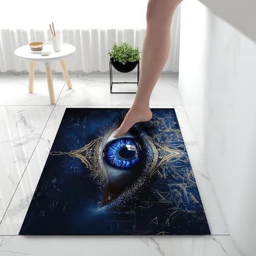 Tapis d'entrée doux géométrique idéal pour le couloir de la maison