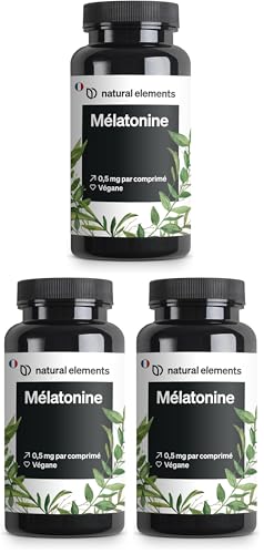 Mélatonine support pour le sommeil et décalage horaire cure longue 365 comprimés