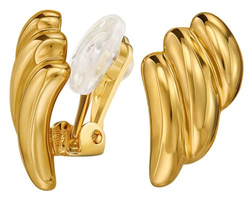 Boucles d'oreilles à clip femme Traveller en plaqué or 22 carats 157769
