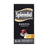 Splendid - Caffè Espresso Barista - 100 Capsula in Alluminio - Intensità 13 - Compatibili con Macchine Nespresso®* original - 10 Confezioni