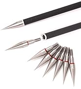 Lamehfyo Archery Arrow Point Arrow Target Field Points 100 Grain Tapered Arrow Tips Target Practi...