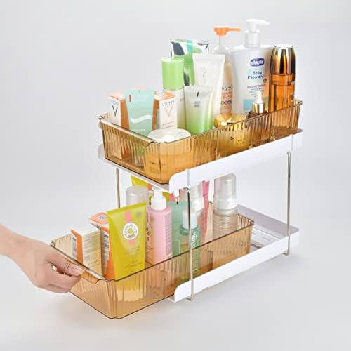 Amazon.com: COKIHOM Bathroom Cabinet Organizers and Storage Under Sink, 2 Tier Pull Out Medicine ...