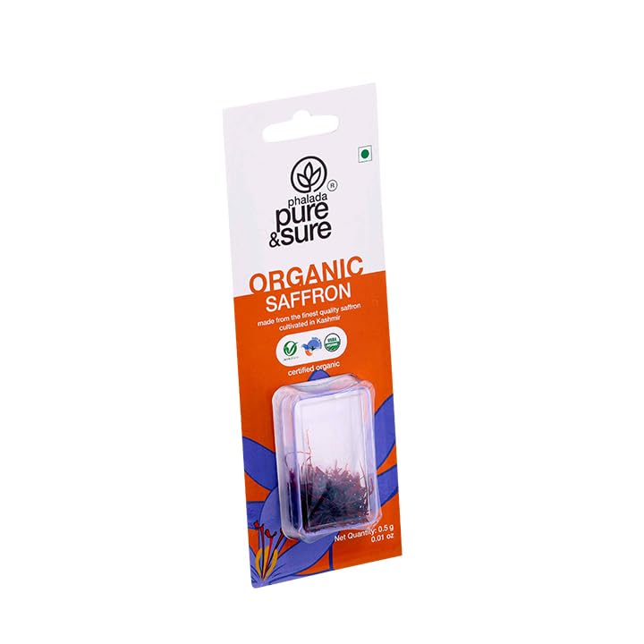 Image of Pure & Sure Organic Kesar (Saffron) 0.5G (4 Pack) | Original & Pure Saffron /Kesar /Kumkuma Puvvu | No Additives & Chemical Free | Safe for Women to Consume & Other Uses