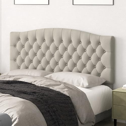 Befurtori Queen Headboard Only, Upholstered Head Board for Adjustable Bed Velvet Tufted Queen/Full...