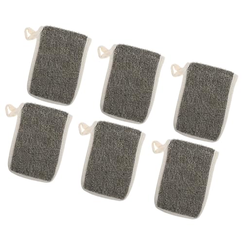 OFFIGAM 6個 黒製ソープ収納袋 泡立てネット付き洗顔用メッシュバッグ 肥p袋 軽量携帯便利 各種鹸用速乾性保持バス用品