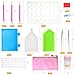 OUTUXED 117pcs 5D DIY Diamond Painting Tools and Accessories Kits with Diamond Embroidery Box and Multiple Sizes Painting Pens for Adults to Make Art Craft