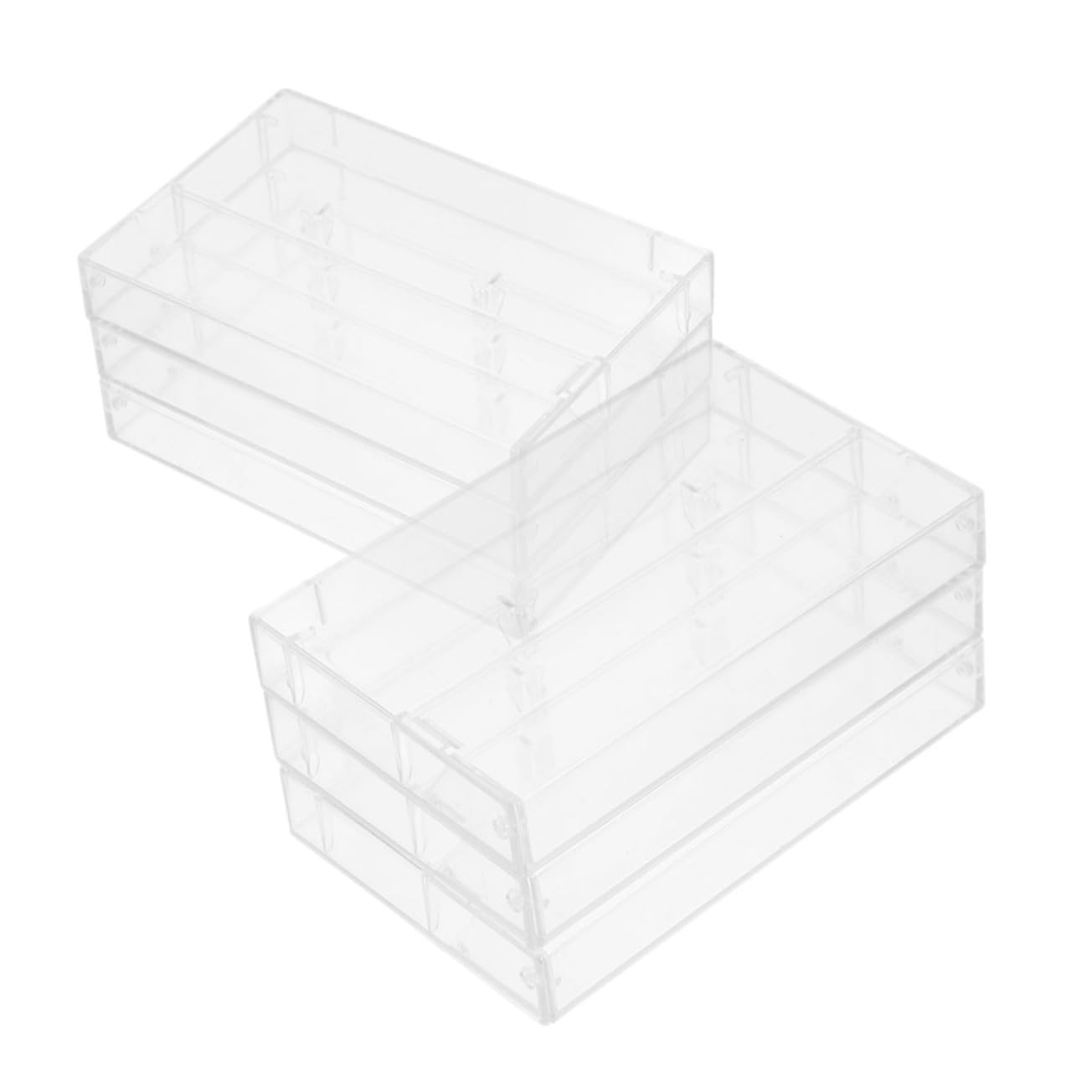 ARTIBETTER 6pcs Transparent Cassette Tape Storage Box High Clarity Plastic Audio Cassette Holder Recording Cassette Cases Tape Organizer Carry Case