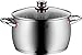 Produktbild WMF Quality One Topfset Induktion 4-teilig, Kochtopf Set mit Glasdeckel, Cromargan Edelstahl poliert, Induktions Töpfe Set unbeschichtet, Dampföffnung