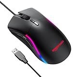 amazon basics Mini Ultralight Wired Gaming Mouse – 8500 DPI Optical Sensor with