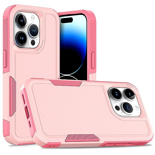 WOGROO Case for iPhone 15 Pro Case 6.1 inch, Shockproof, Strong and Durable Phone Protective Case, Pink - image 1