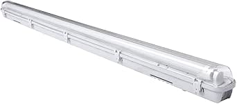Ikodm LED Batten Light, Damp-Proof 24W Diffuser Luminaire IP65 Tube 5FT ...