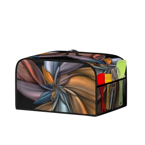 ZUXONGSY Flowy Floral Slow Cooker Carrying Bag Mesh Pocket and Top Handle Air Fryer Cover Dust Cover for Women Gift Small Appliance Covers - Image 2